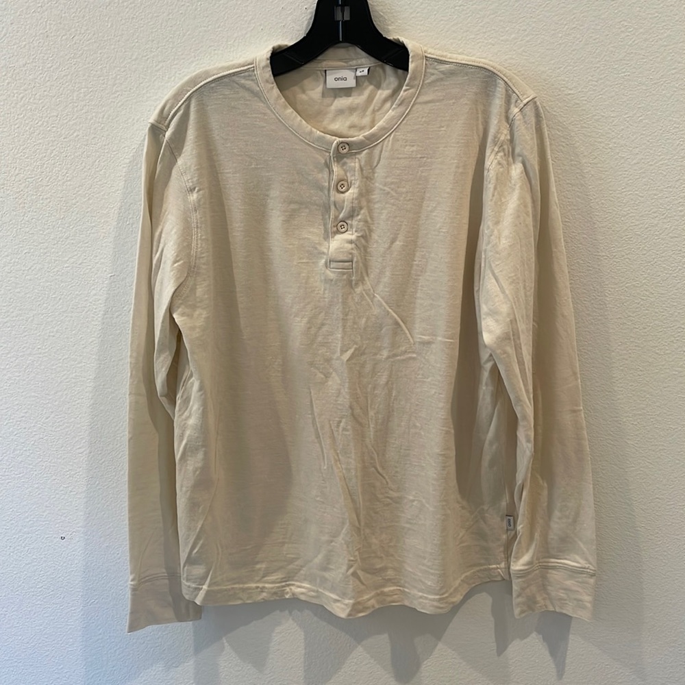Onia men’s long sleeves Henley